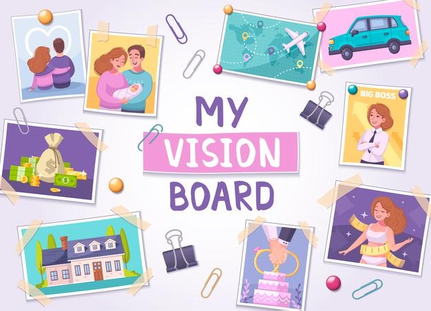 Vision board o Pizarra de sueños: qué es y cómo hacer la tuya para 2022